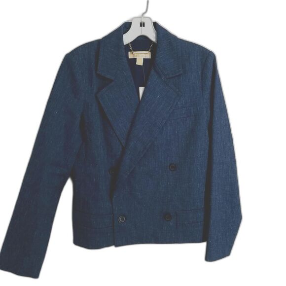 Michael Kors Linen/Cotton Blend Double Breasted Jacket - NWT - Picture 3 of 6